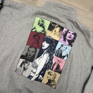 Taylor Swift The Eras Tour Quarter Zip Sweatshirt Gray Official Merch Size 2XL
